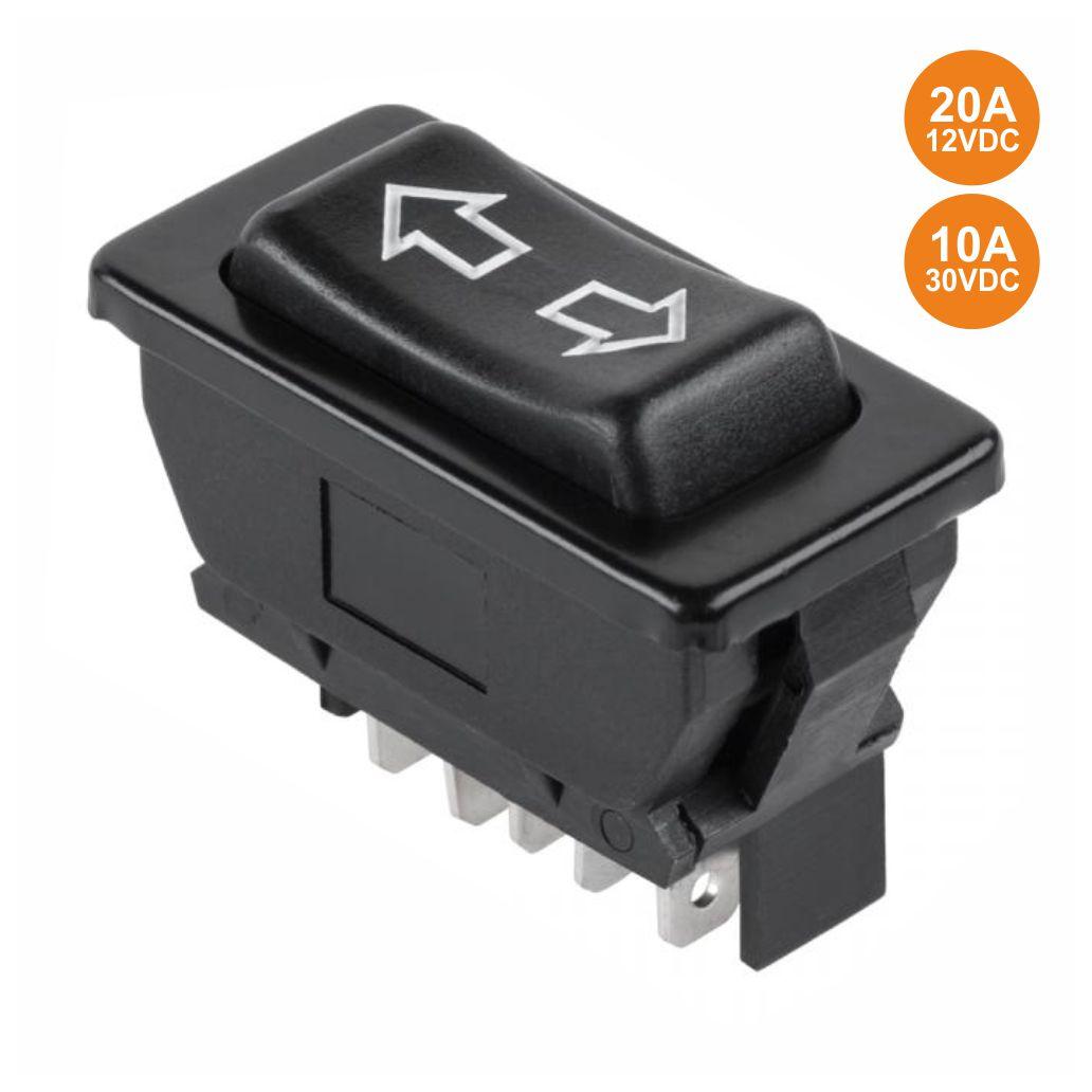Interruptor Comutador C/ 20a-12v 10a-30v Dpdt 5p