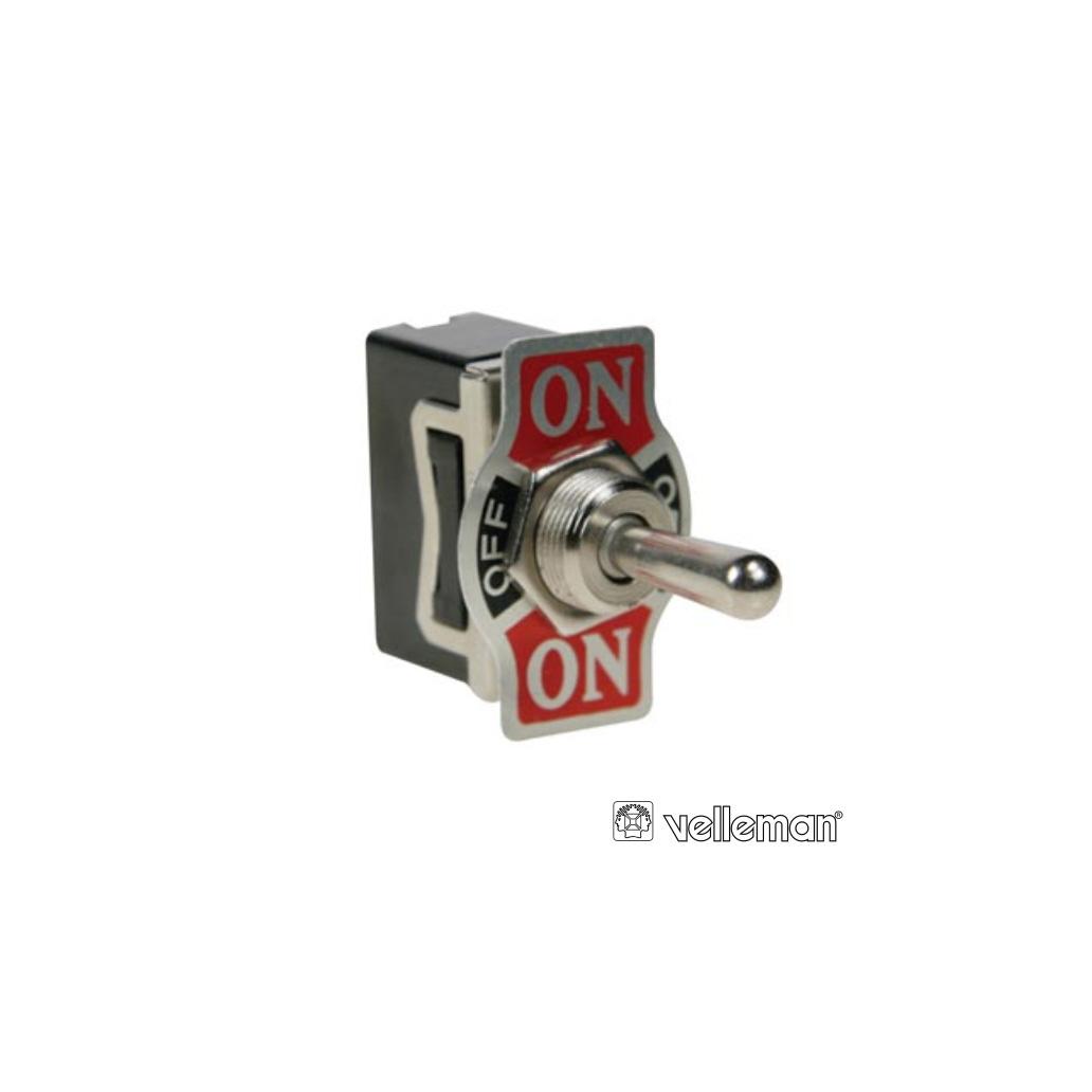 Interruptor Alavanca 10a-250v Dpdt On-Off-On Velleman