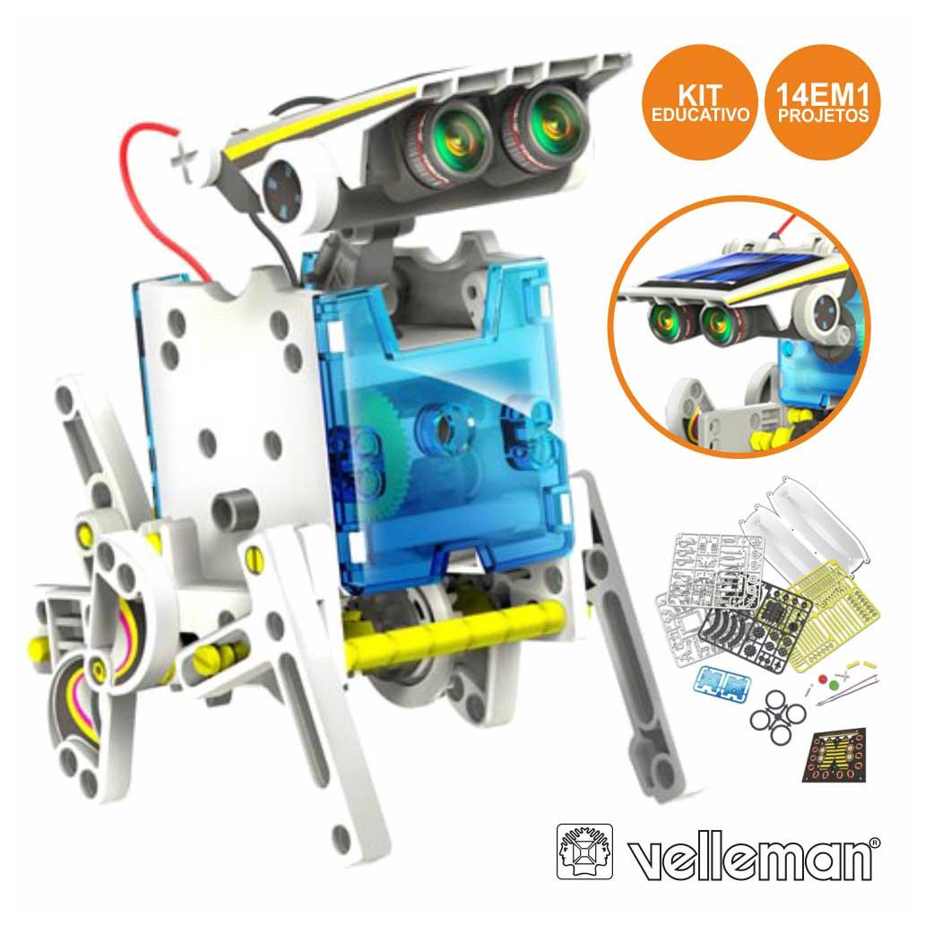 Kit Robot Solar Educativo 14 Em 1 Velleman