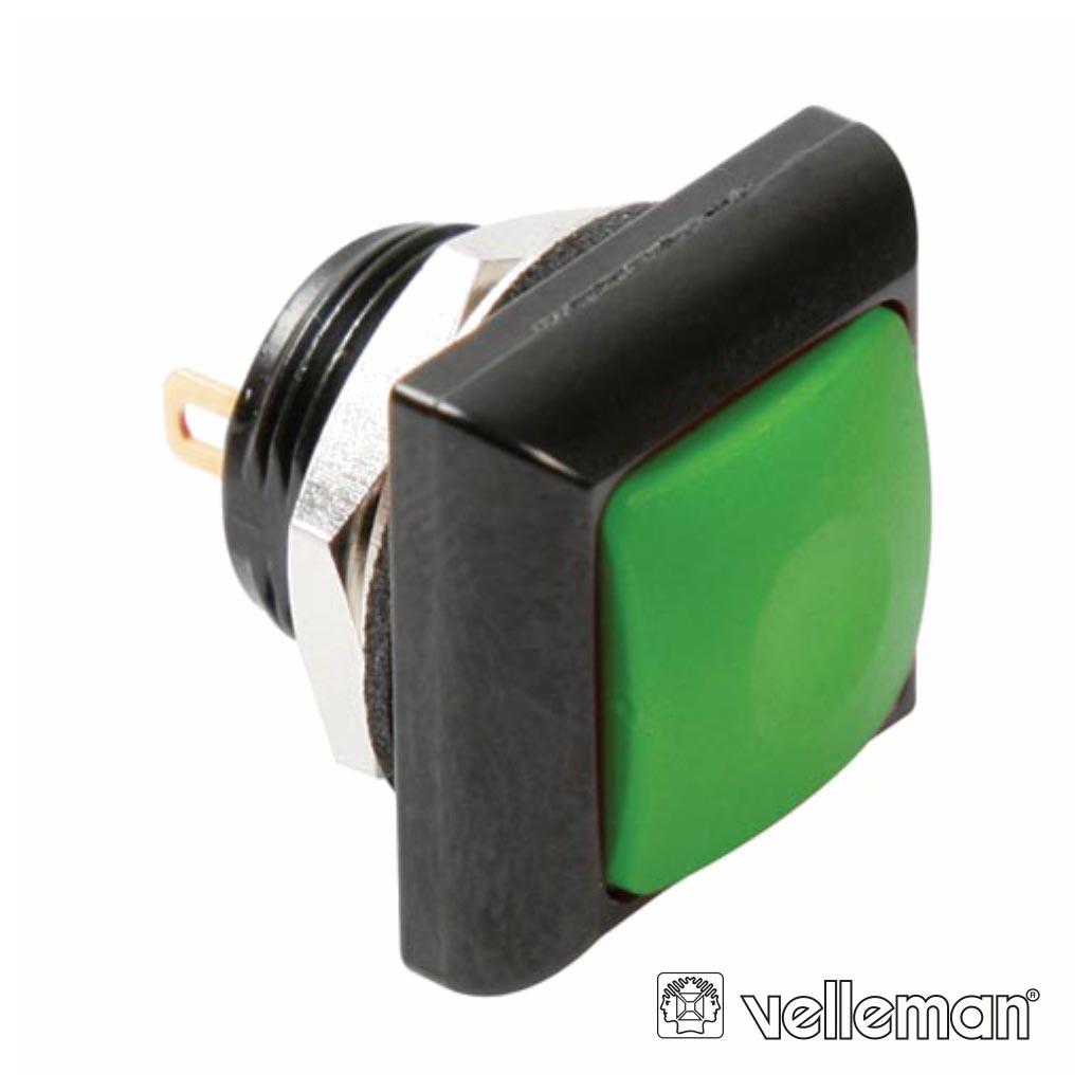 Interruptor Pressão Miniatura 1p Spst Off-(On) Verde