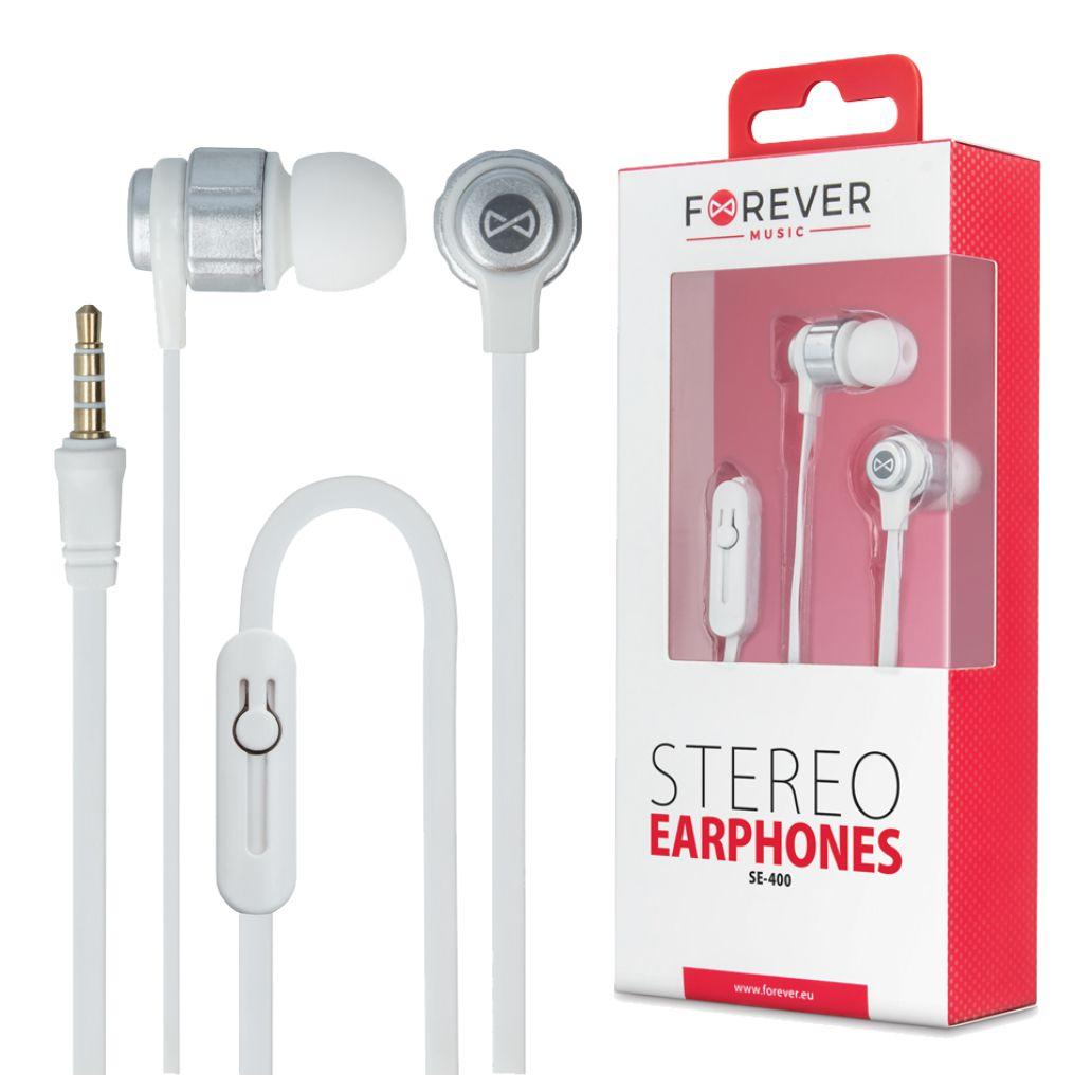 Auriculares Stereo Forever  C/ Fios Branco