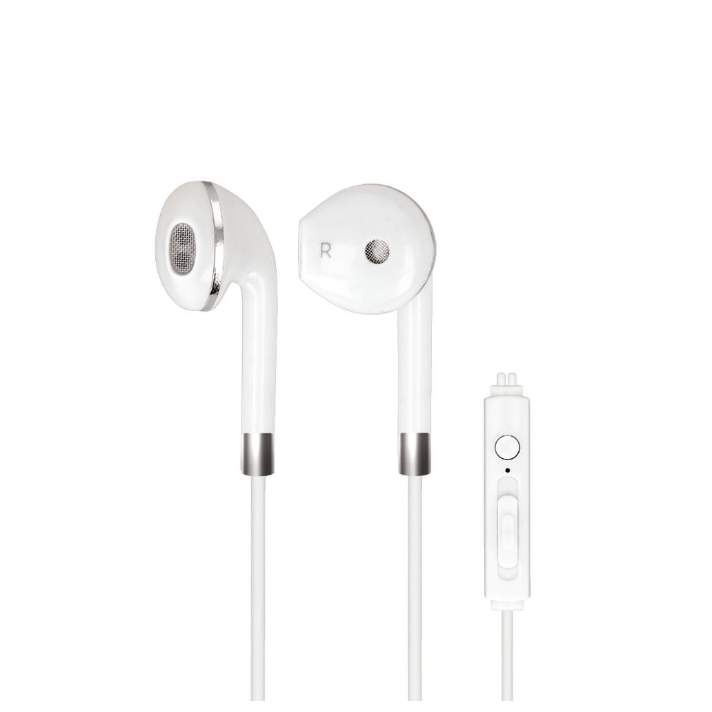 Auriculares Stereo Forever  C/ Fios C/ Micro Branco