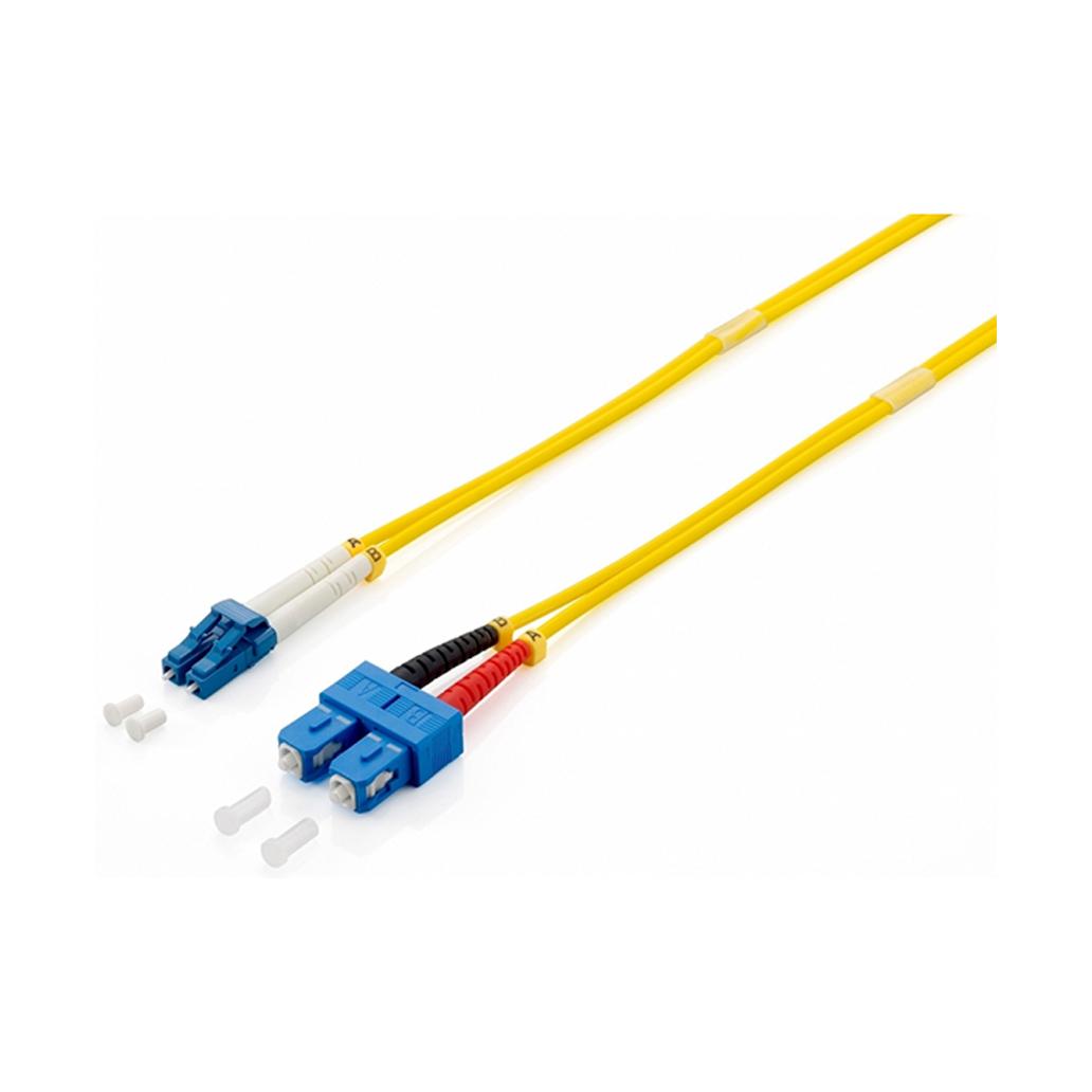 Cabo EQUIP Fibra Opt Duplex Jumper  LC/SC 09/125  2m Amarelo