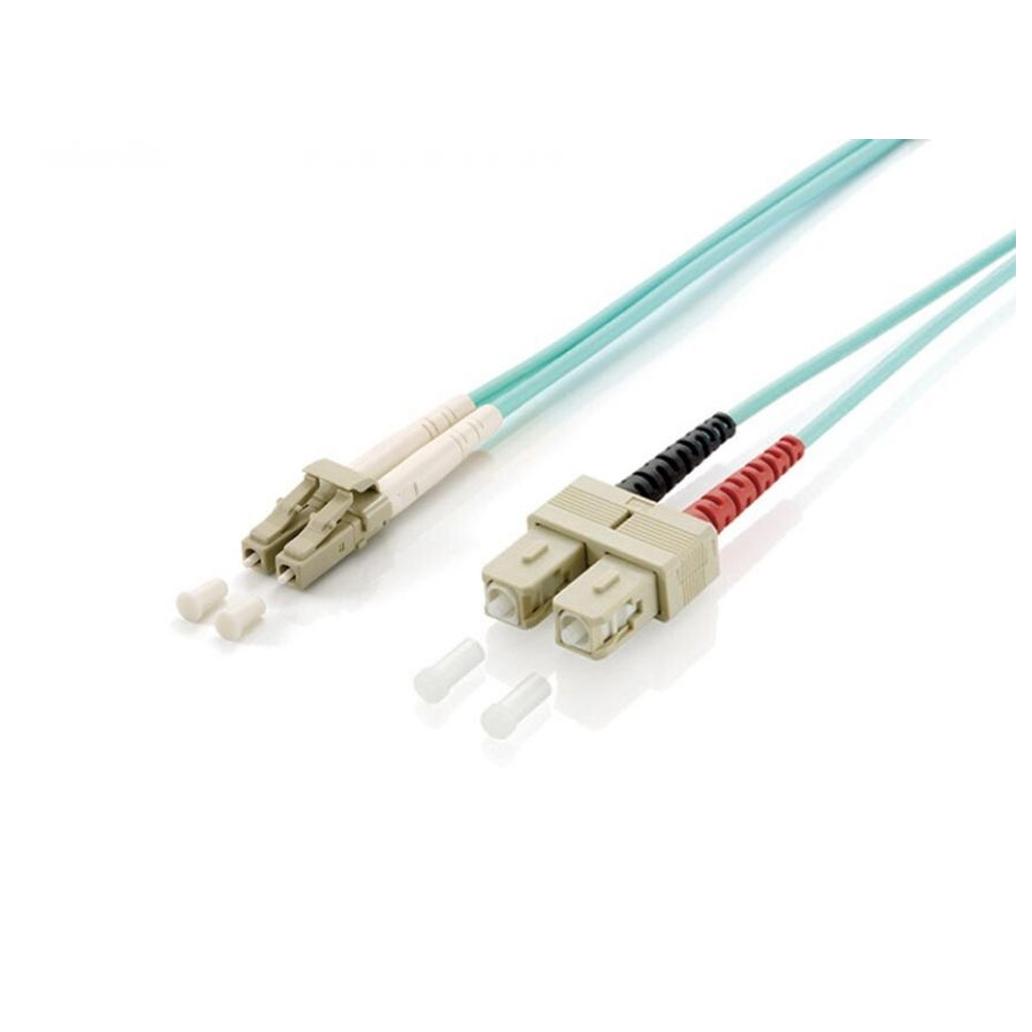 Cabo EQUIP Fibra Opt Duplex Jumper LC/SC 50/125 1m Azul