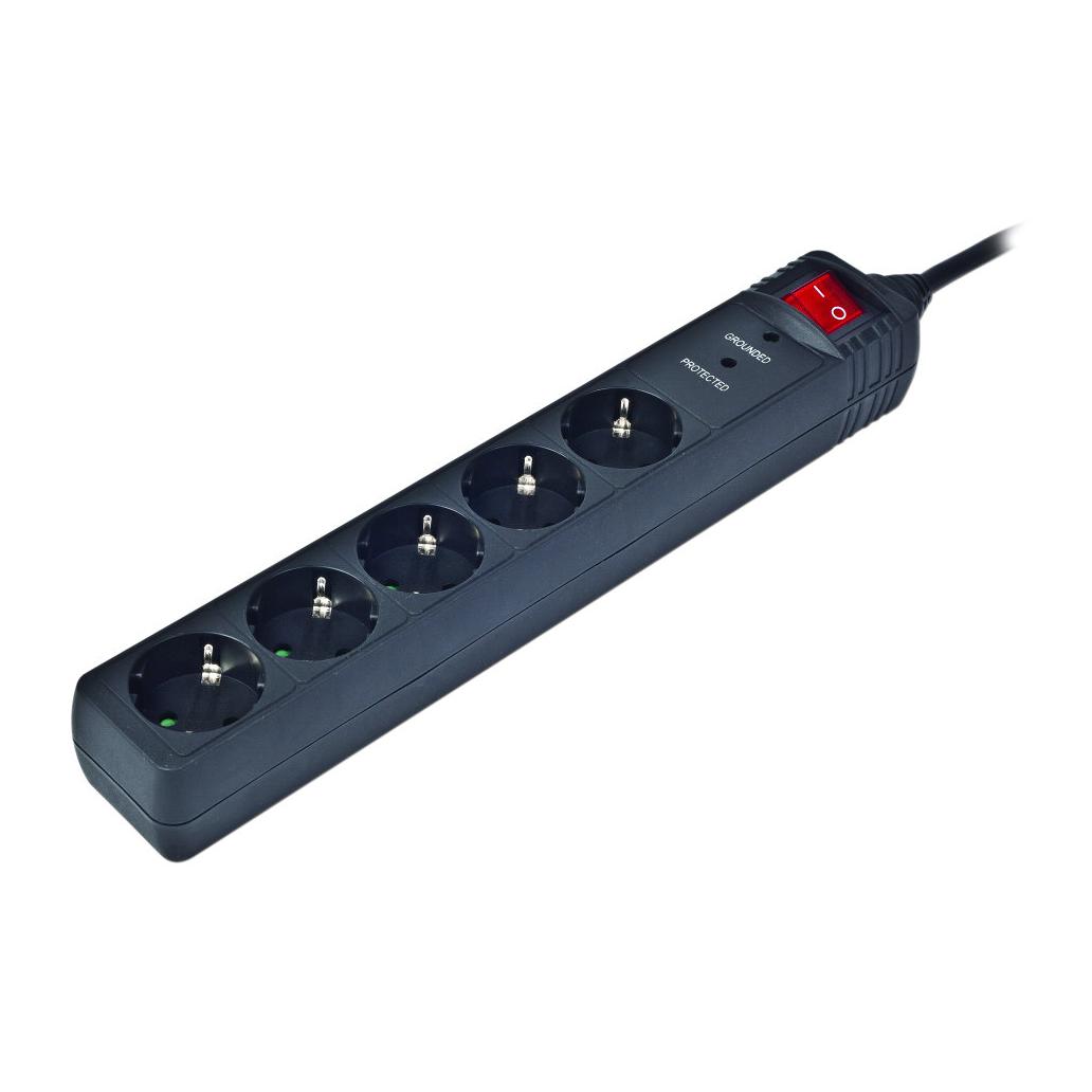 Tomada Gembird 5 Tomadas Proteccion Antipicos Preto 1,5m