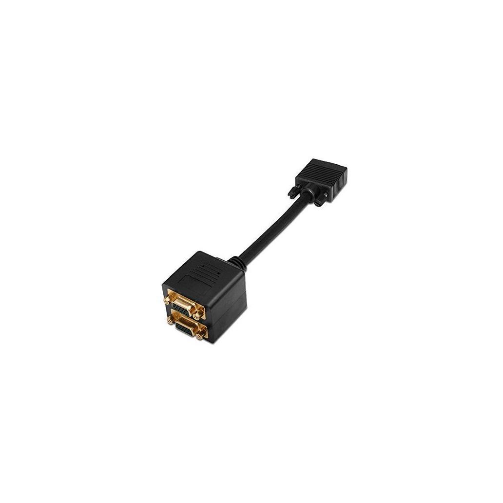 Adaptador De Vídeo 2xsvga Cartãob15 Aisens 20cm Gold