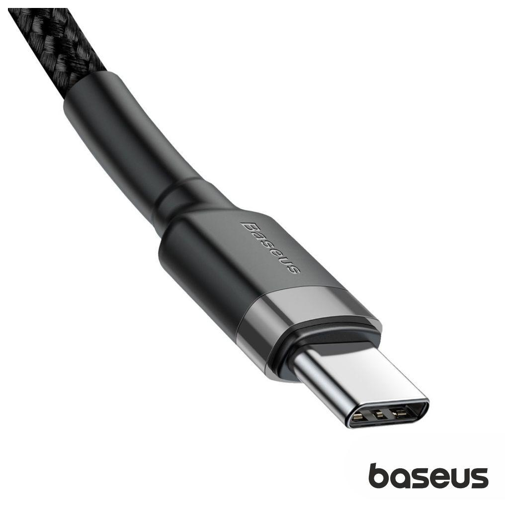 Cabo USB-C PD Macho P/ USB-C PD 3A 2m Preto Cafule BASEUS