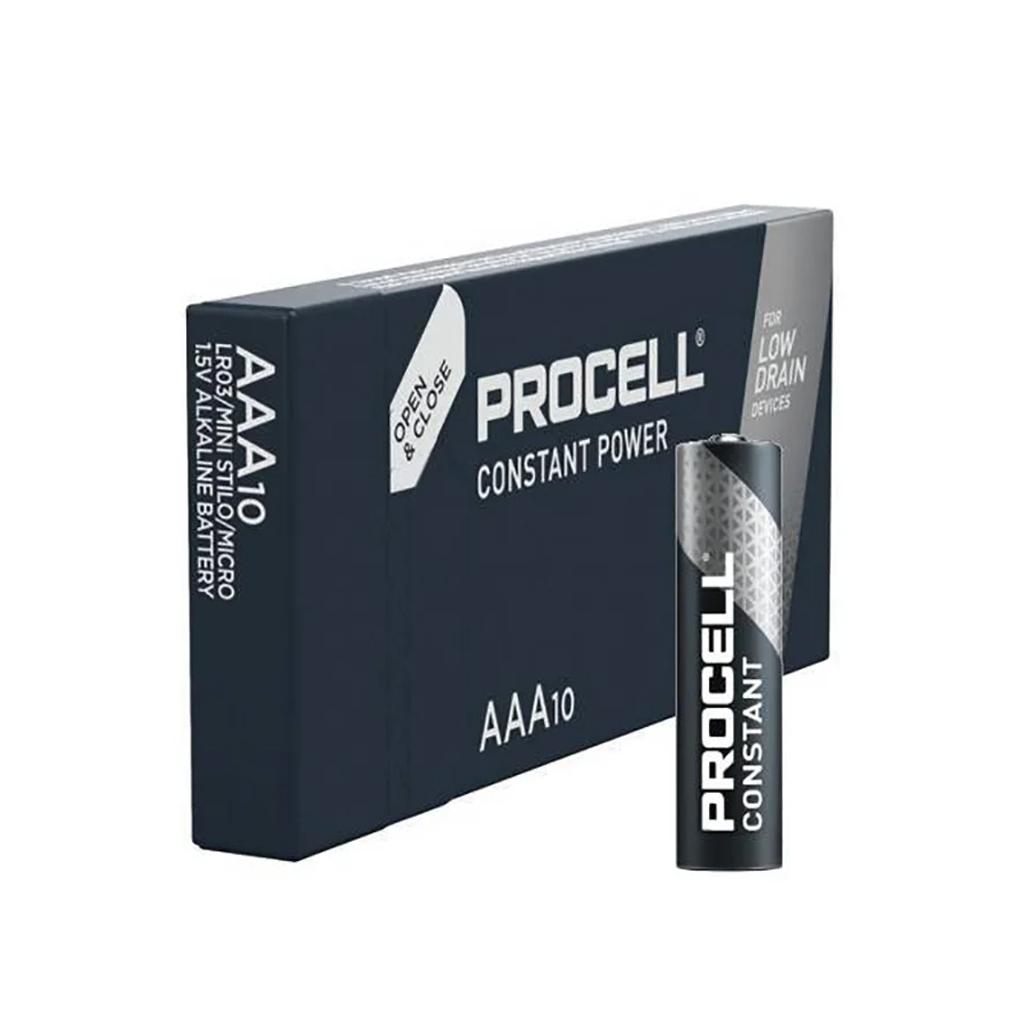 Pilha Alcalina Procell LR03/AAA 1.5V 10X Industrial DURACELL