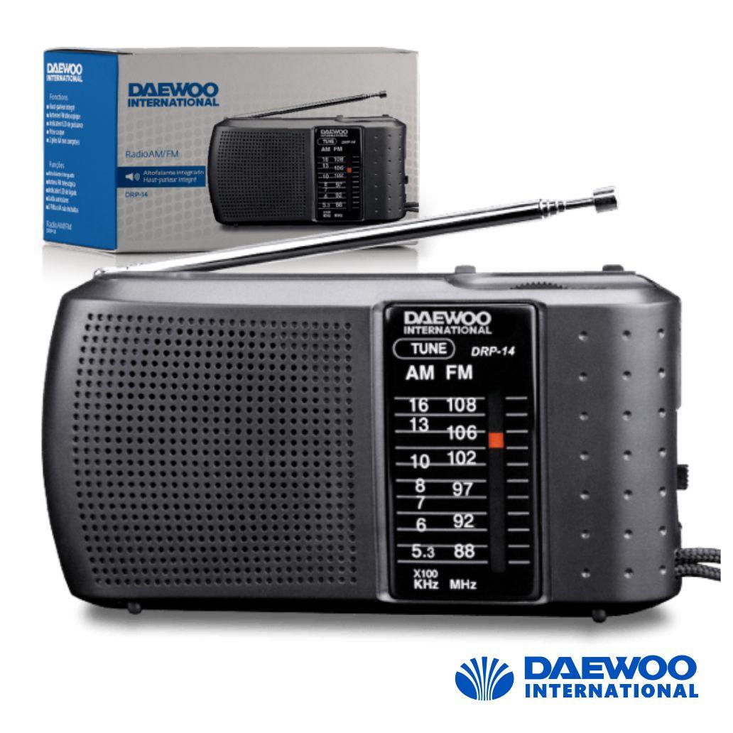 Rádio Portátil Am/Fm De Bolso A Pilhas Daewoo