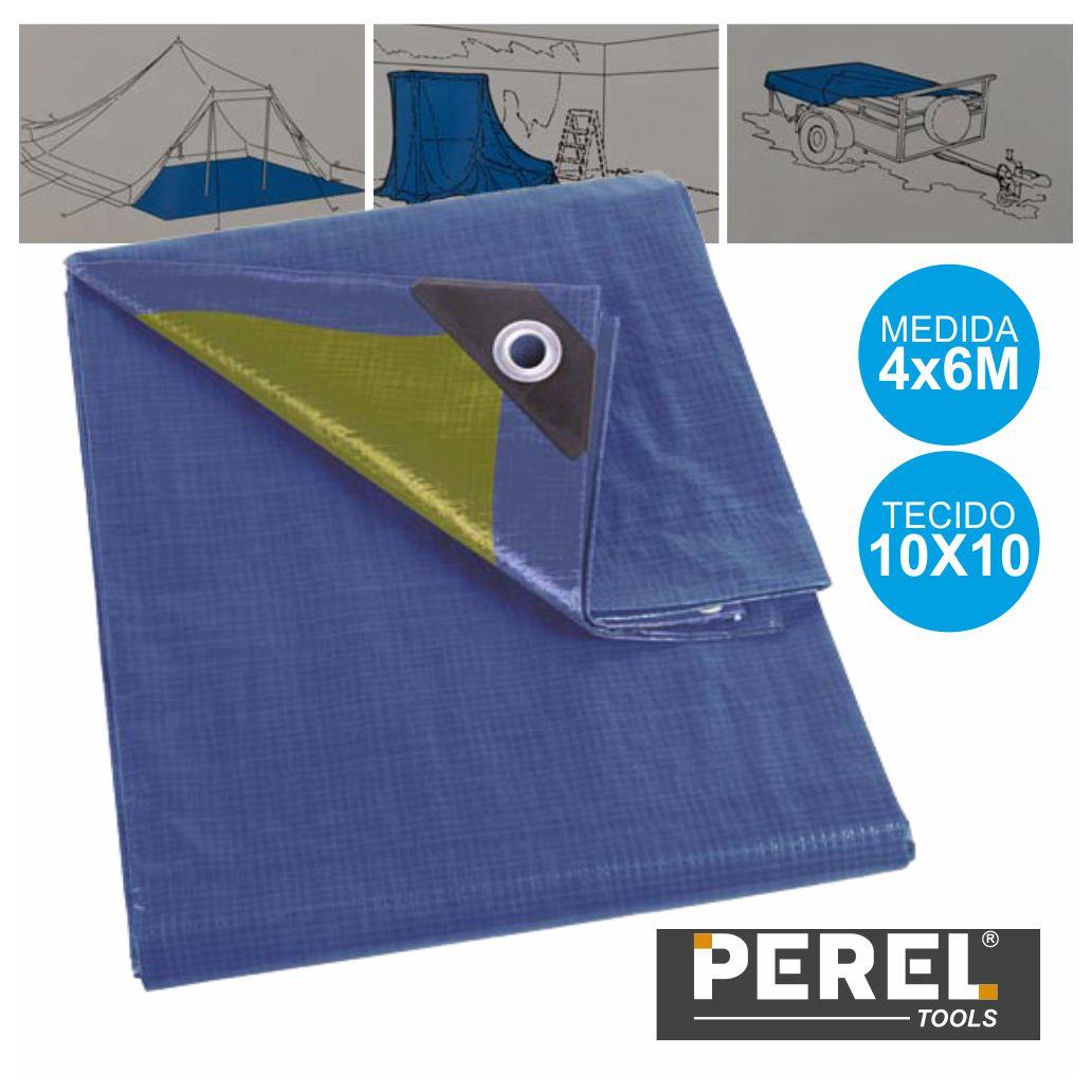 Toldo Resistente 4x6m Azul Perel