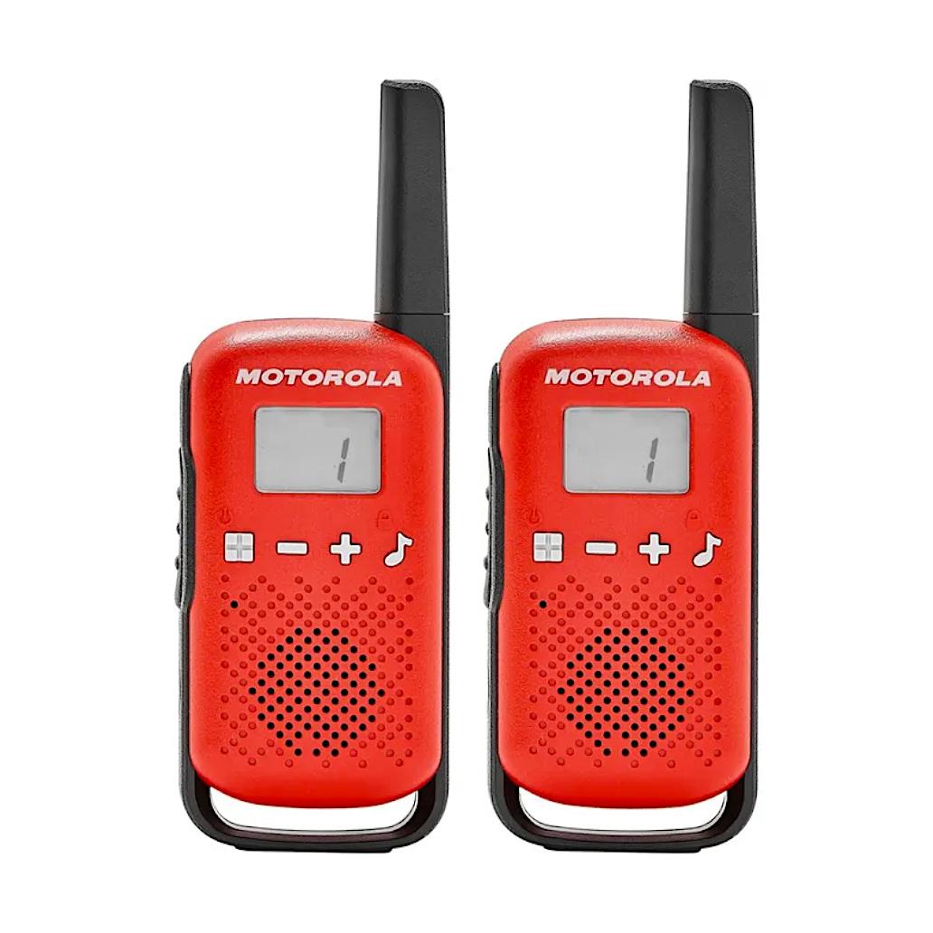 Pack 2 Walkie Talkies Motorola TLKR T42 PMR446 Vermelho