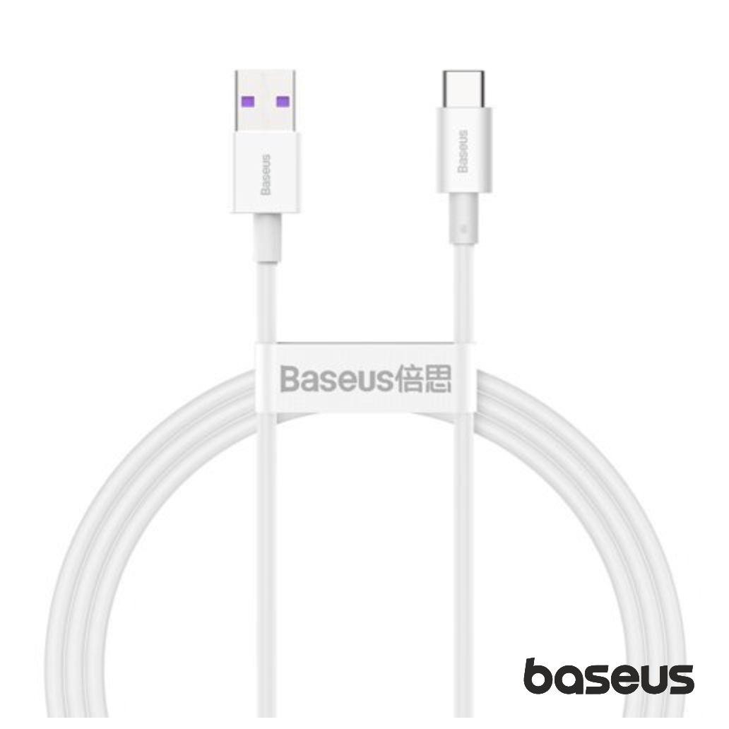 Cabo USB-A Macho / USB-C 1m Branco Superior BASEUS