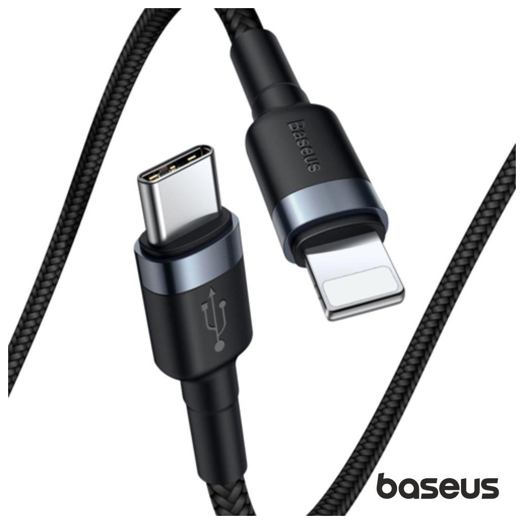 Cabo USB-C PD Macho P/ Lightning 3.0 Macho Cafule 1m BASEUS