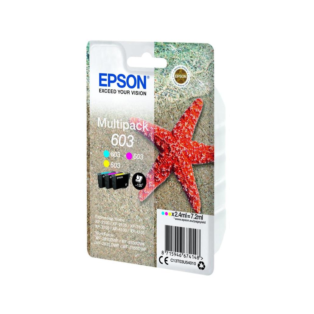Tinteiro Pack 3 Cores (Amarelo/Cian/Magenta) 603 EPSON