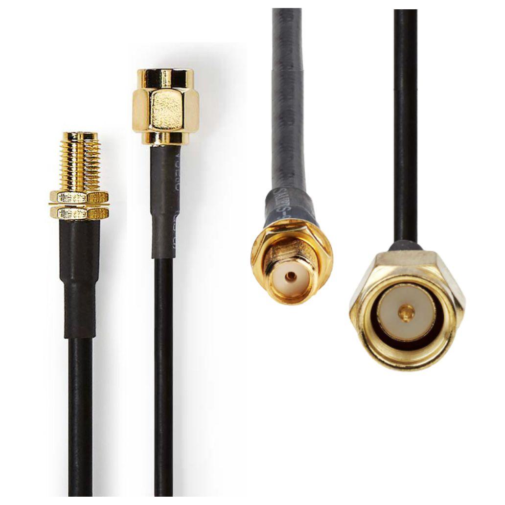 Cabo De Antena HSR-200 SMA Macho - SMA Fêmea 10M NEDIS