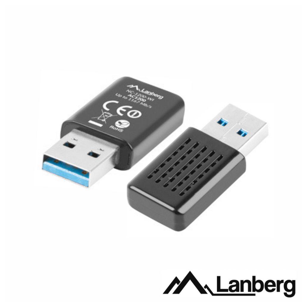 Adaptador USB Wifi Lan 802.11A/N/AC 1200mbps Wps LANBERG