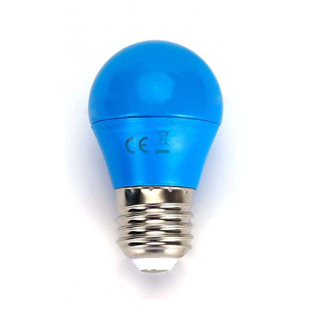 Lâmpada E27 4W= 30W 230V LED Azul