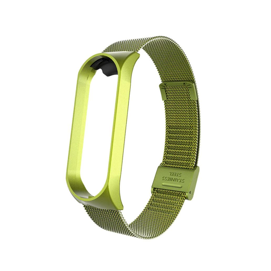 Bracelete Xiaomi Mi Band 5 Aço Inoxidável Verde