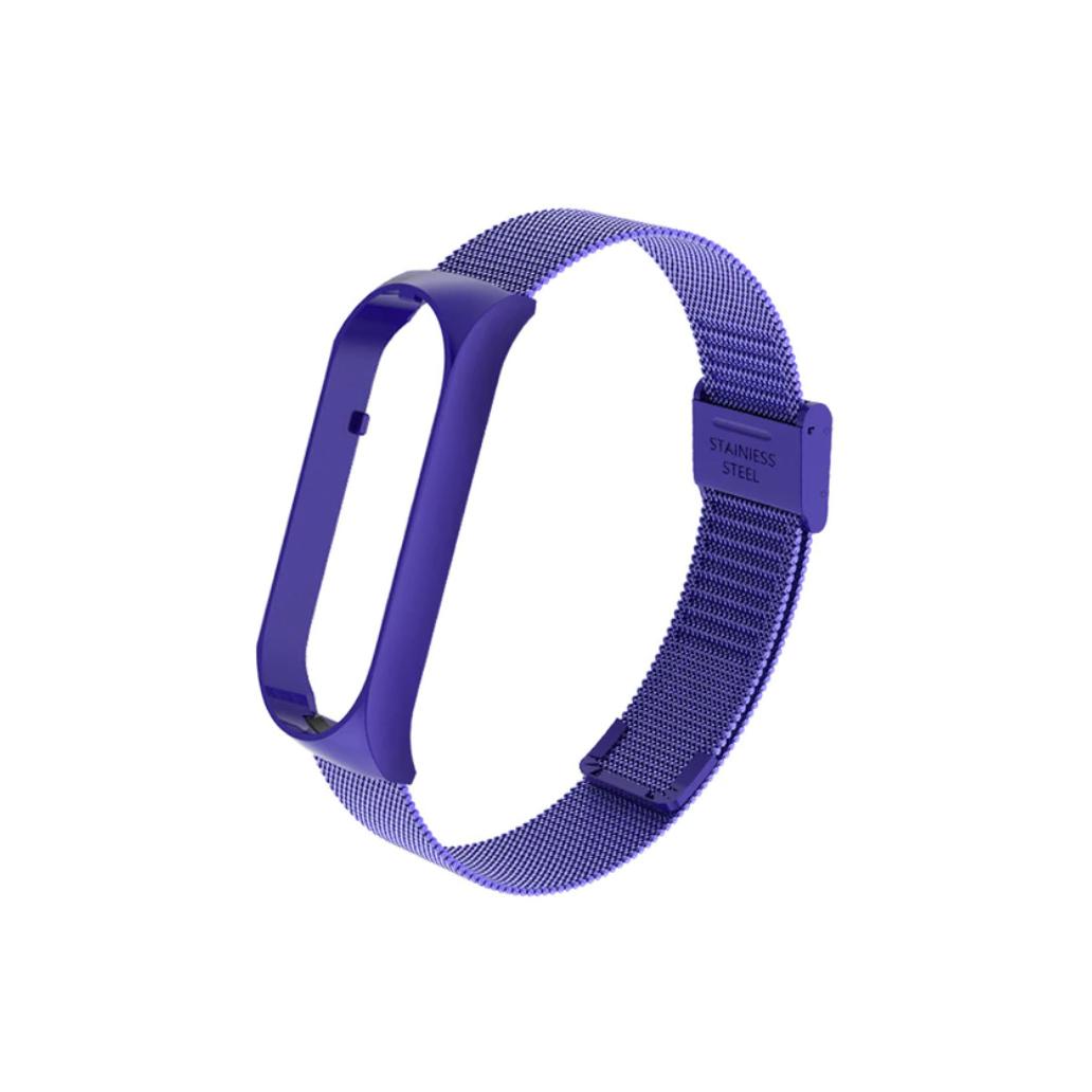 Bracelete Xiaomi Mi Band 5 Aço Inoxidável Violeta