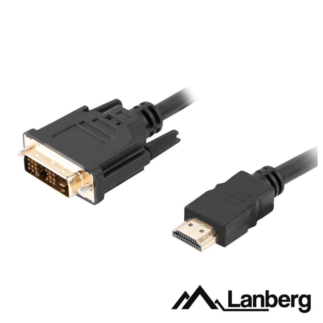 Cabo HDMI Macho / DVI-D Single Link Macho 1.8m LANBERG