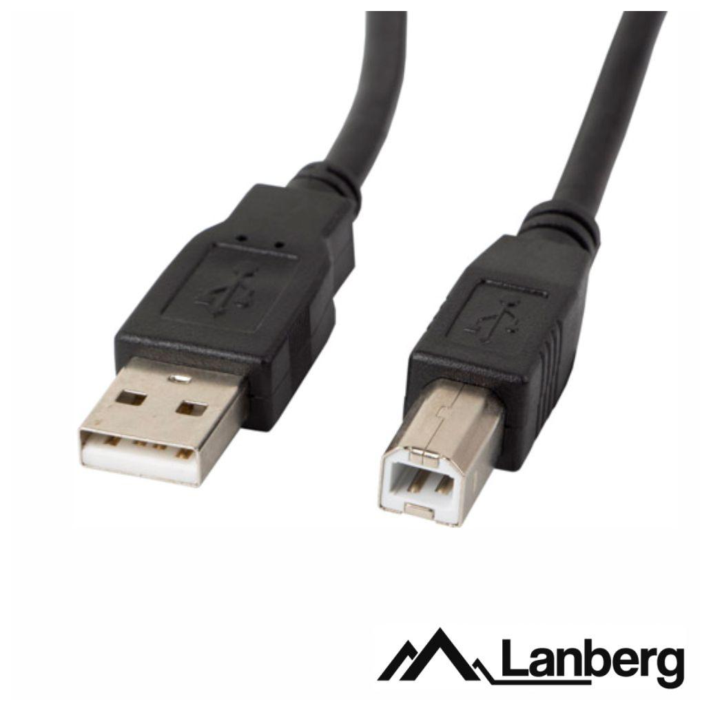 Cabo USB-A 2.0 Macho / USB-B Macho 3m LANBERG