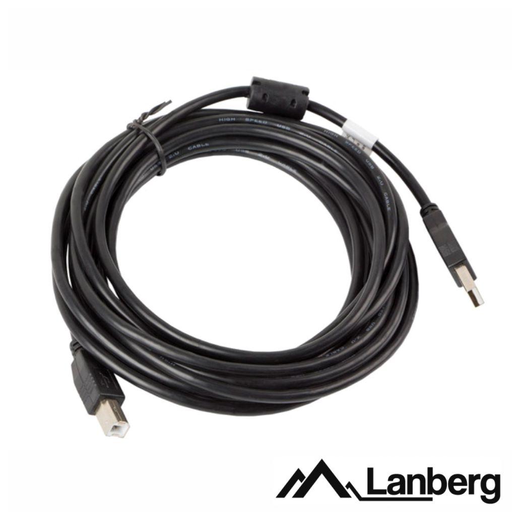 Cabo USB-A 2.0 Macho / USB-B Macho 5m LANBERG
