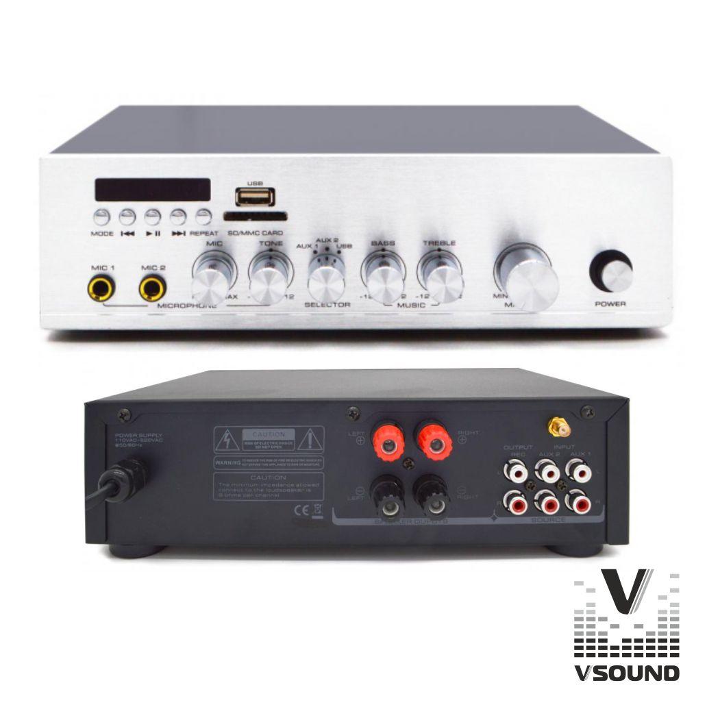 Amplificador 220V 60W MP3/USB/SD VSOUND