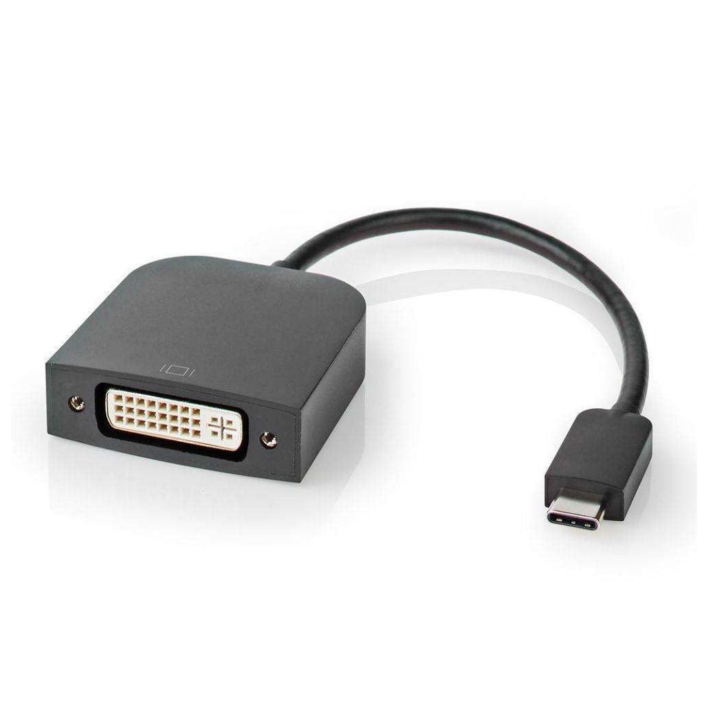 Adaptador USB-C Macho / DVI-D 24+1 Fêmea Preto NEDIS