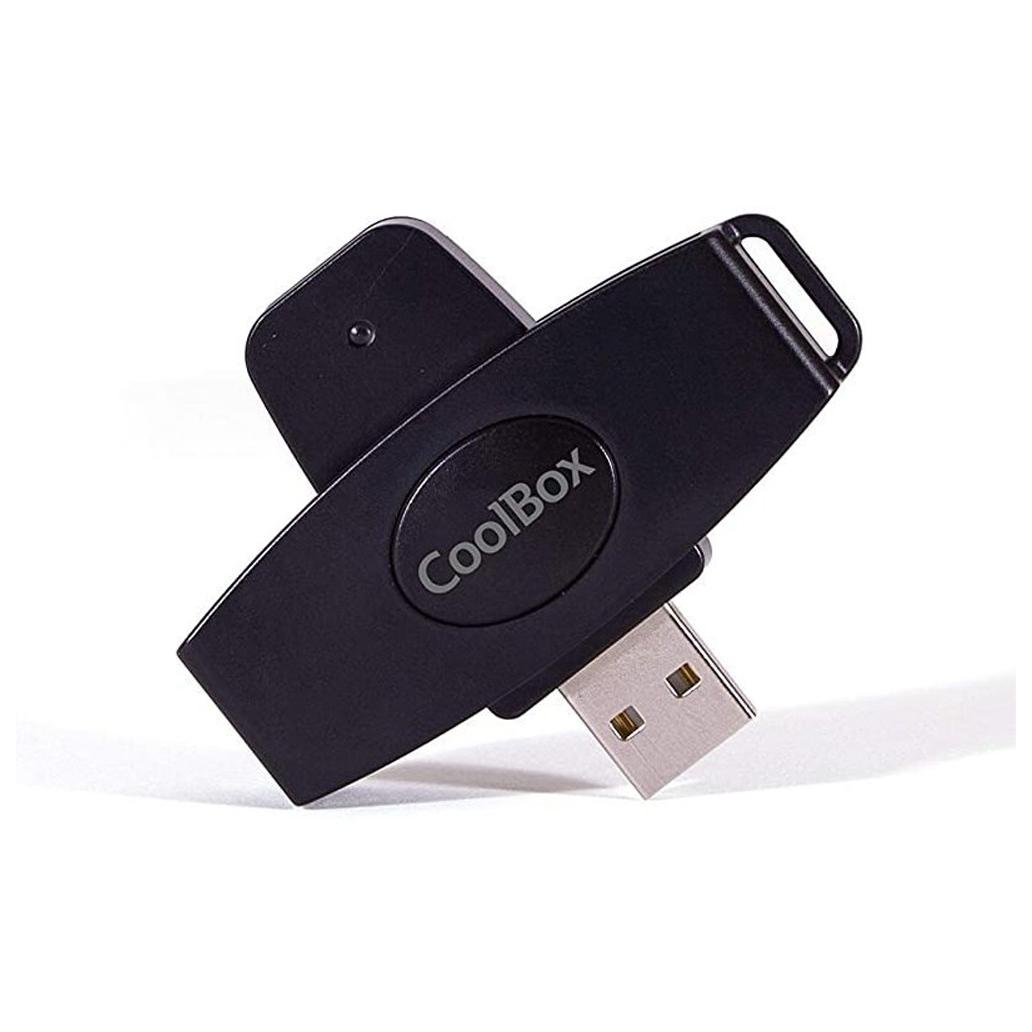 Leitor De Cartões Externos Coolbox USB DNI-E Pocket Preto