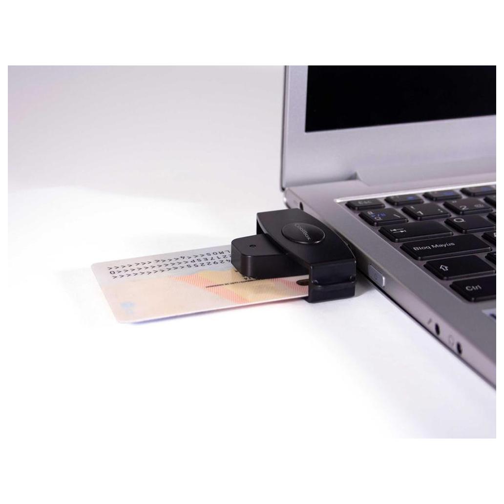 Leitor De Cartões Externos Coolbox USB DNI-E Pocket Preto