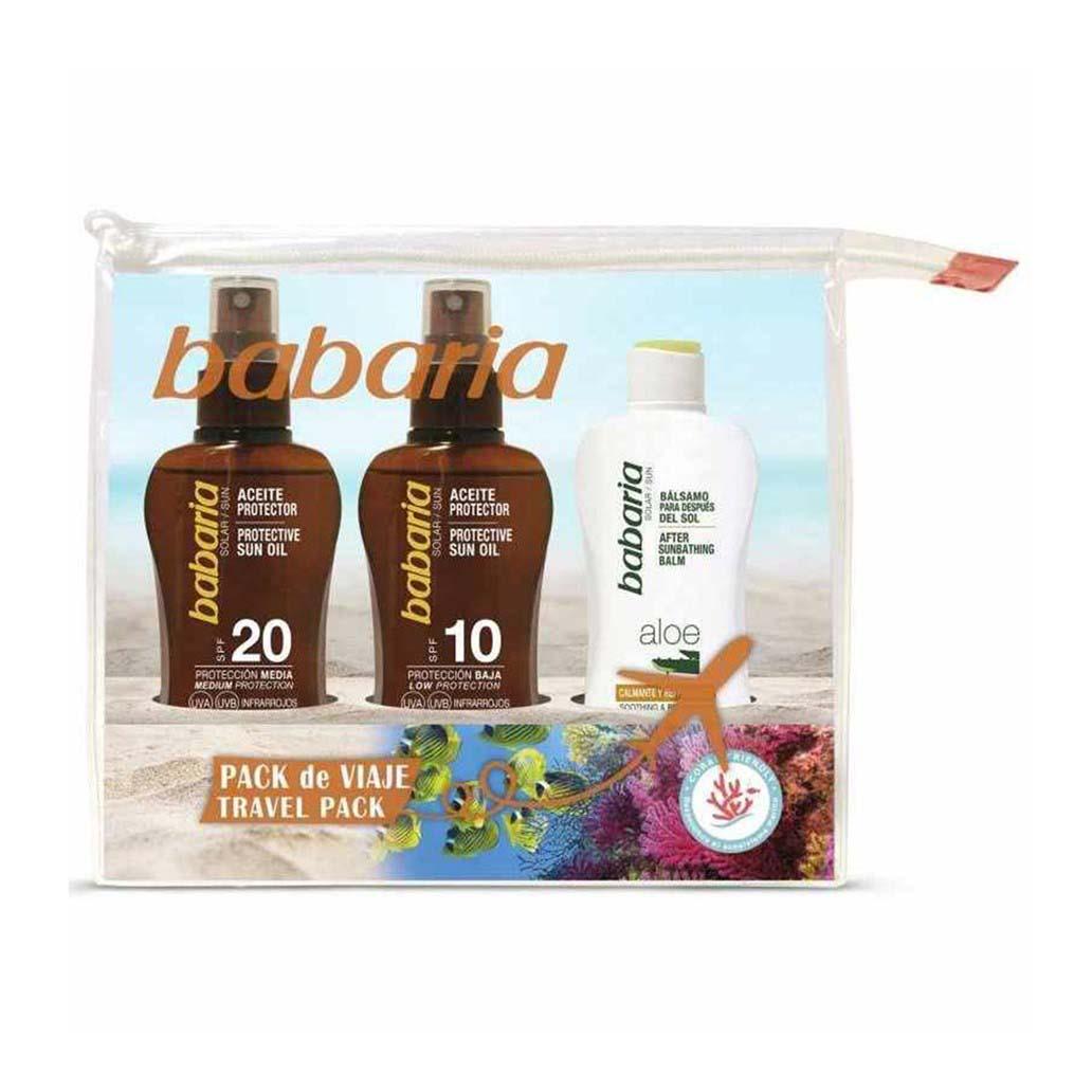 Pack Viagem Babaria Protector SPF20 + SPF10 + After Sun