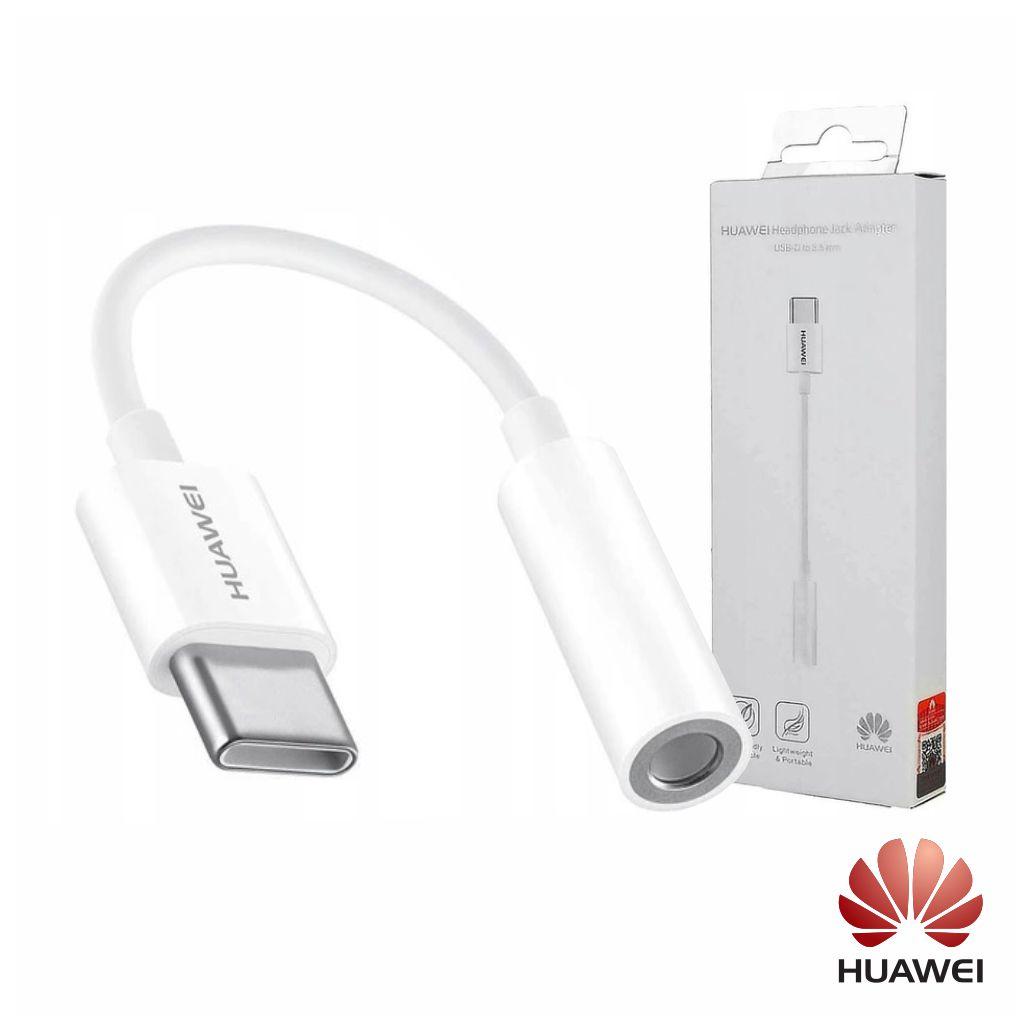 Adaptador USB-C Macho P/ Jack 3.5mm CM20 Branco HUAWEI