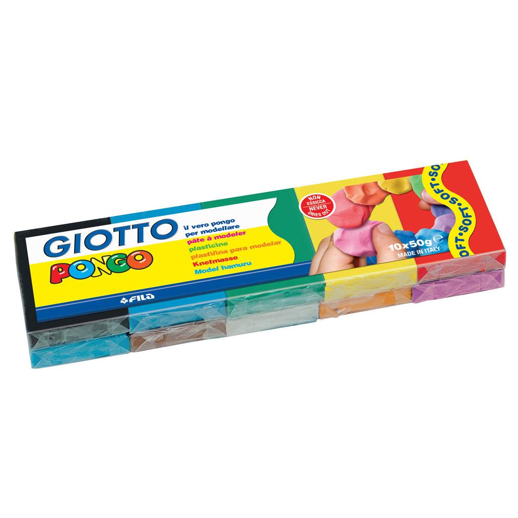 Plasticina Giotto Pongo 10 Cores 50g/cor