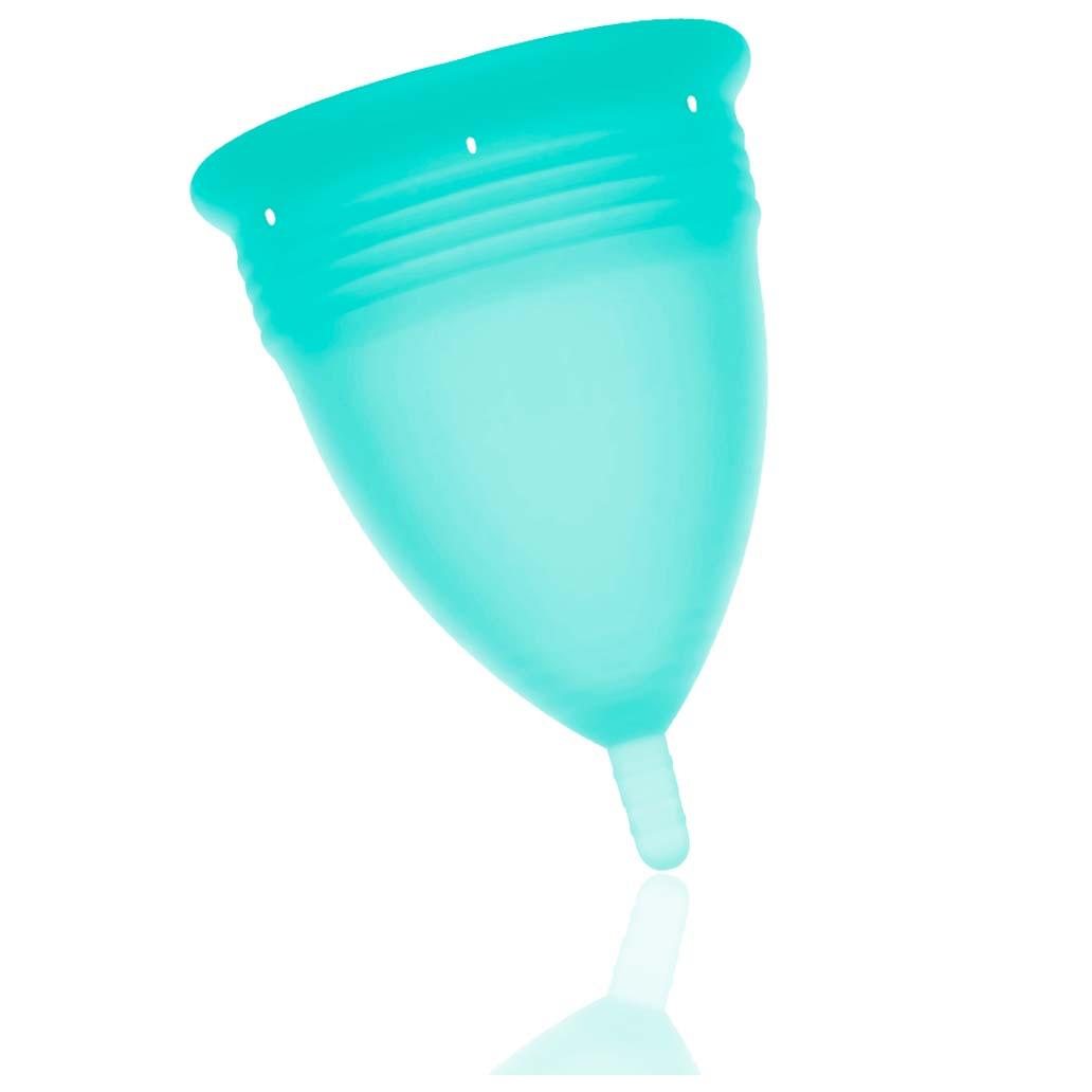 Copo Menstrual Stercup FDA Silicone Tamanho L Azul