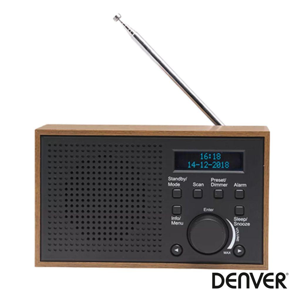 Rádio Portátil C/ Despertador 2W FM DENVER