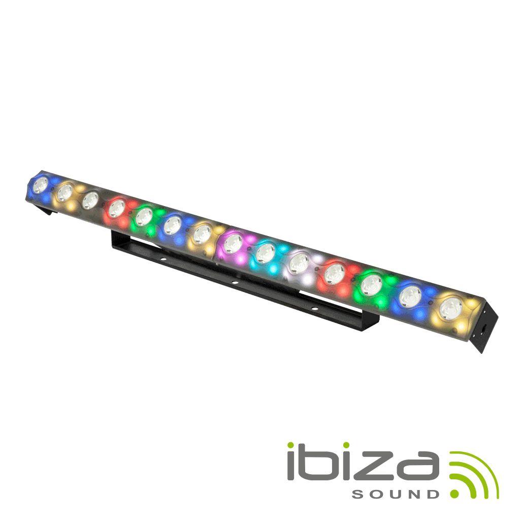 Barra De LEDS 2em1 C/ 14+56  LEDS Strobe DMX PoWercon IBIZA