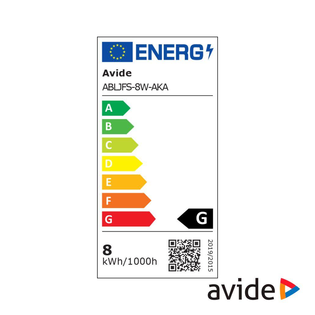Lâmpada E27 8W 230V Filamento 2400K 300lm Smoky AVIDE