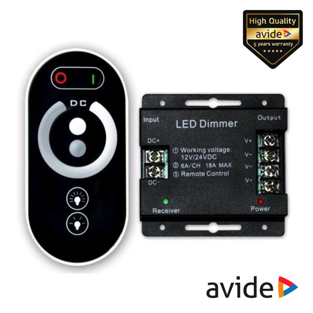 Controlador P/ Fita LEDS Monocor 12V C/ Comando Touch AVIDE