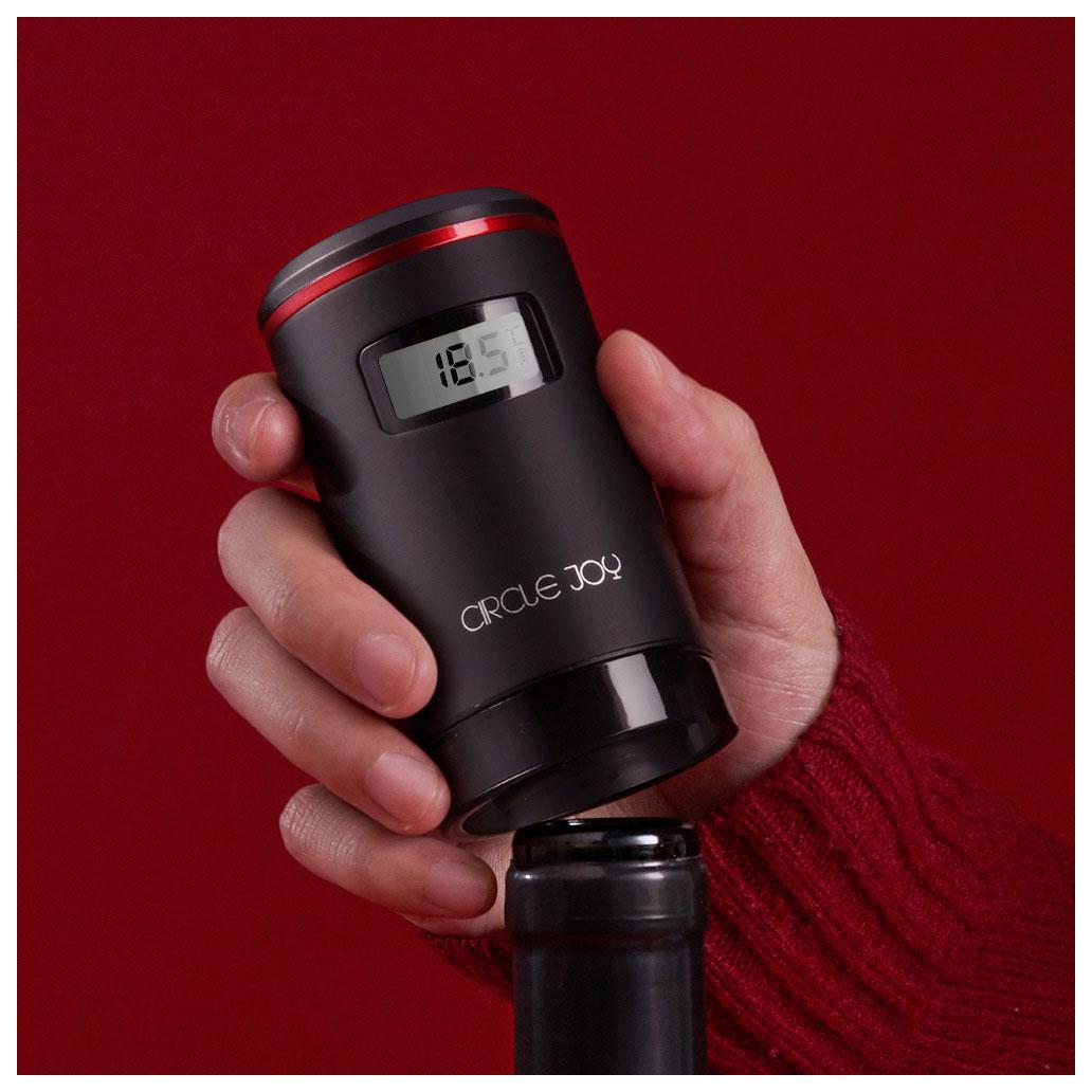 Rolha Elétrica Para Garrafa De Vinho Xiaomi Circle Joy Preta