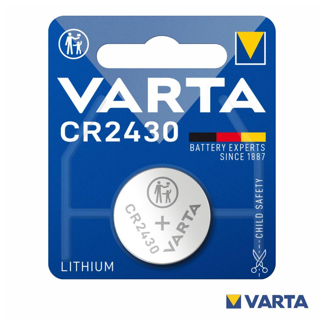 Pilha Lithium Botão CR2430 3V Blister VARTA