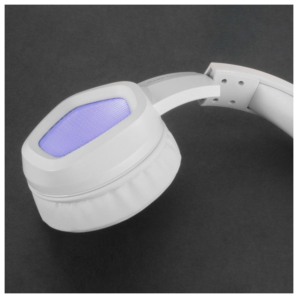 Headset Mars Gaming MH320W Gaming RGB Branco