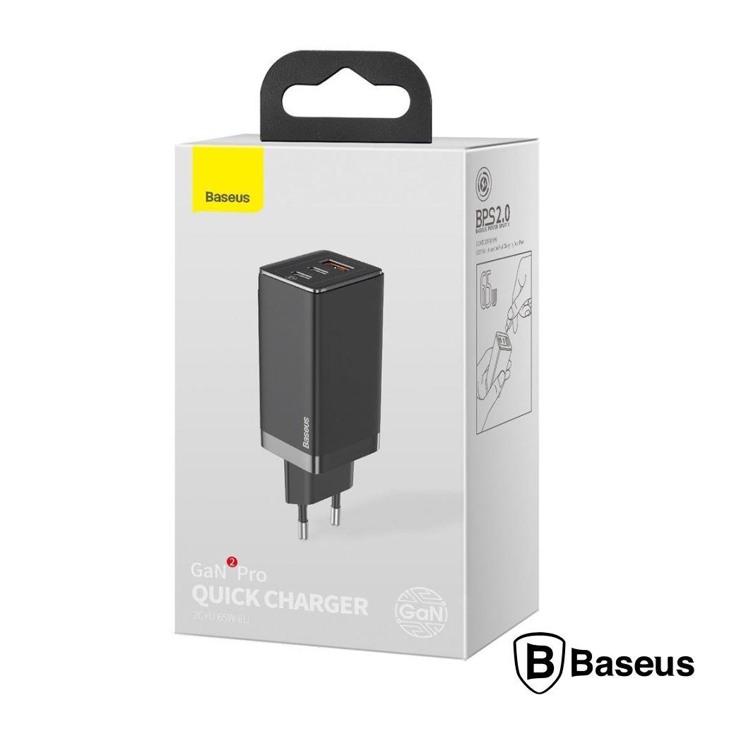 Alimentador Comutado 2 USB-C PD / 2 USB-A 100W GaN2 BASEUS