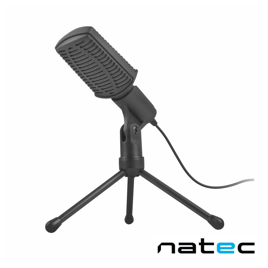 Microfone Condensador Cardióide Preto NATEC