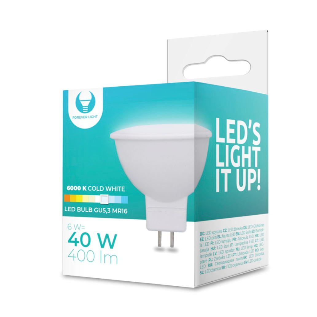 LED Bulb GU5,3/MR16/6W/12V 6000K