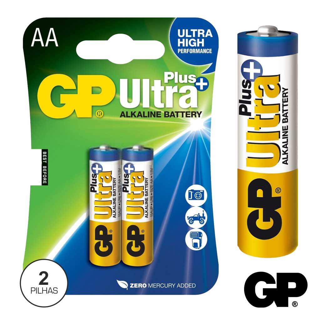 Pilha Ultra Alcalina Plus Lr6/Aa 1.5v 2x Blister Gp