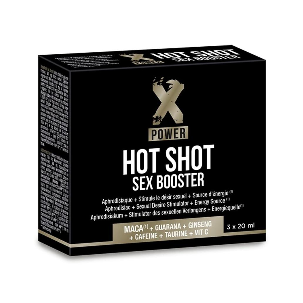 Afrodisíaco Xpower Hot Shot Sex Booster 3 X 20ml