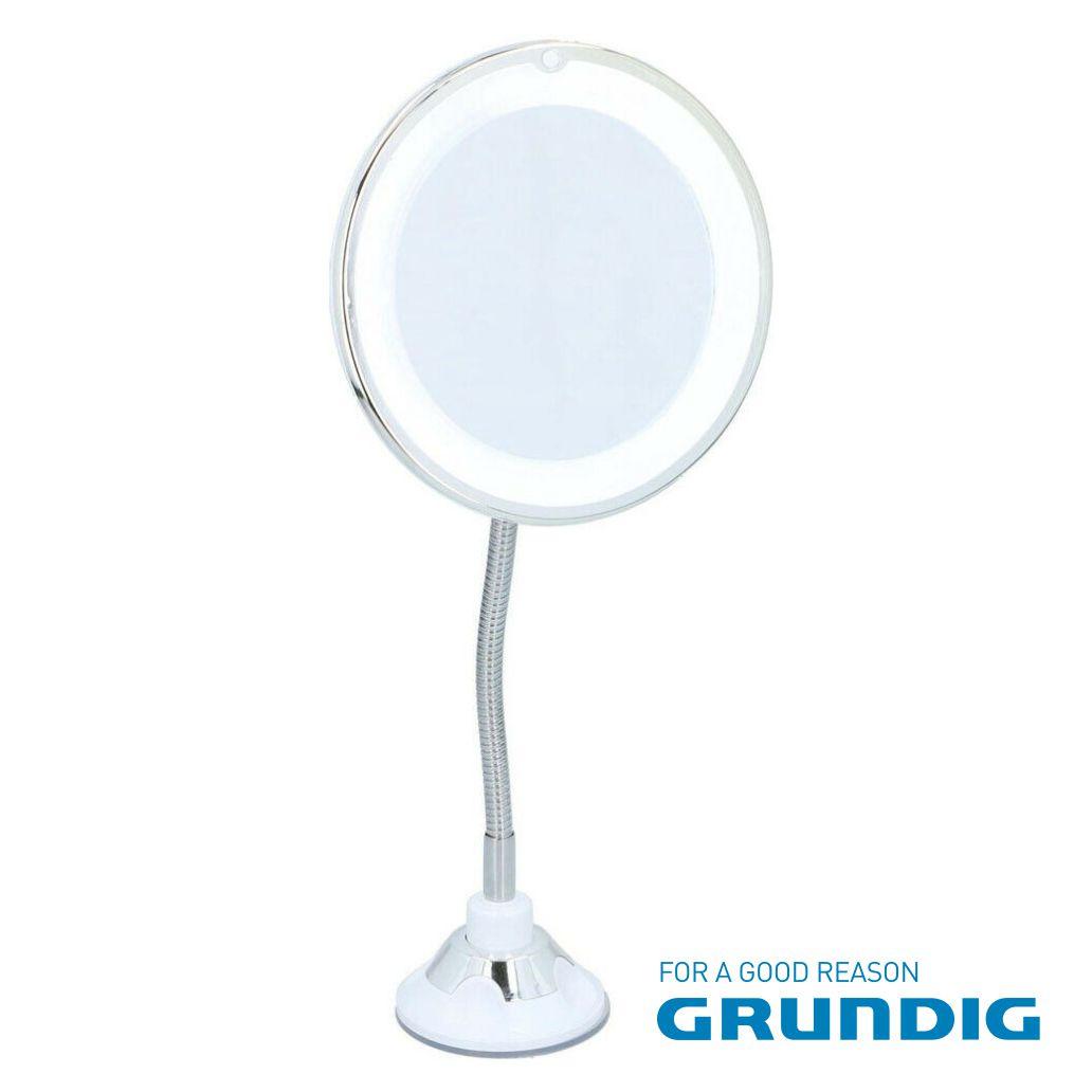 Espelho LED C/ Braço Giratório e Ventosa