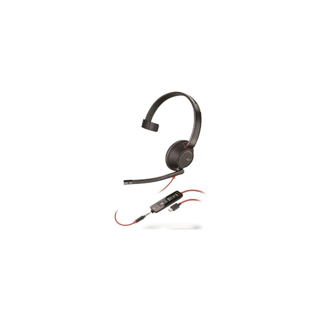 Headset Plantronics Blackwire 5210 USB-C C/ Microfone