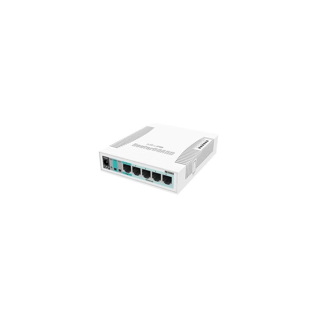 Hub Switch 5 Portas Mikrotik Rb260Gsp 5Xgigabit Poe + 1Xsfp