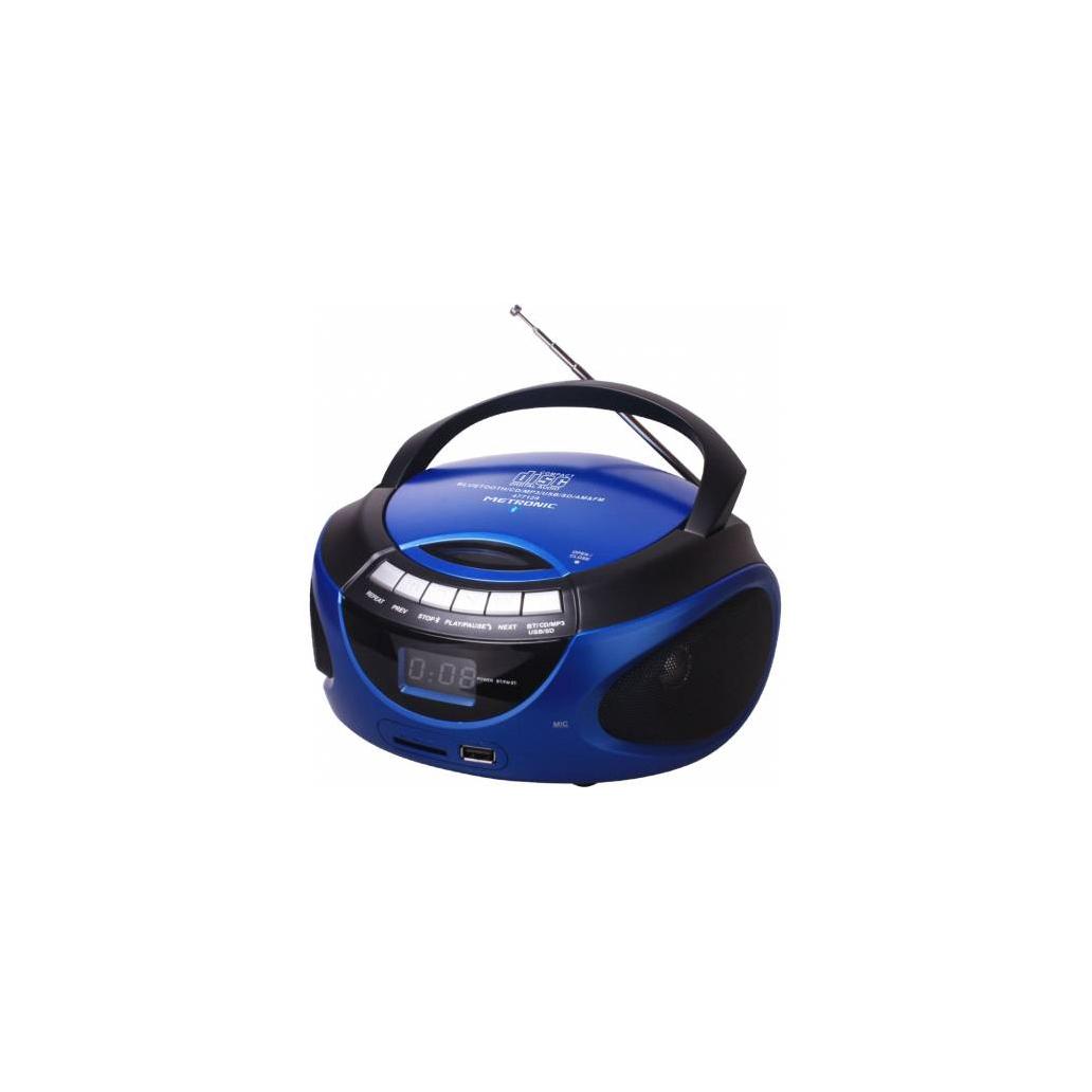 Rádio Cd Mp3 Metronic Usb Bluetooth Azul